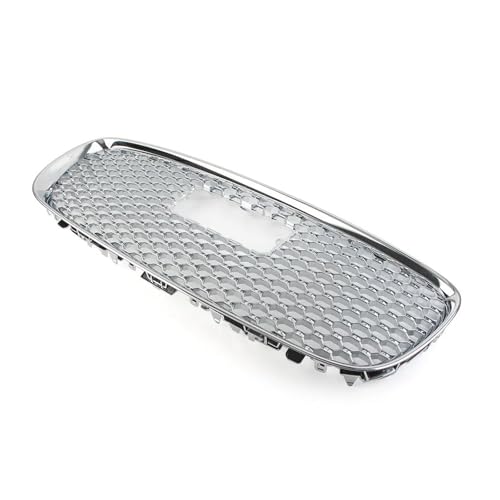 DFJOSF Kühlergrill Auto Frontstoßstange Lufteinlassgitter Quadratisches Lochgitter Für Jaguar XF 2016 2017 2018 2019 T2H3983 T2H3979 Kühler(Chrom-Silber) von DFJOSF