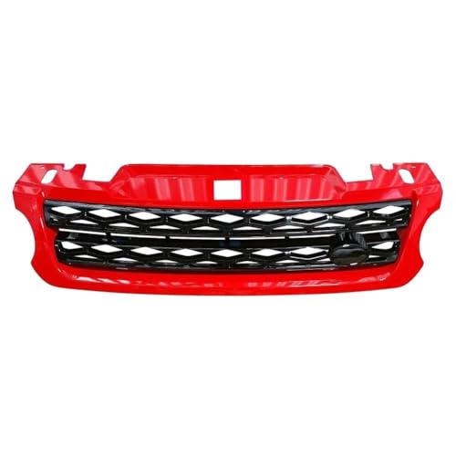 DFJOSF Kühlergrill Auto Frontstoßstange Oberer Kühlergrill Mesh Grill Für Land Für Rover Für Range Für Rover Sport L494 2014 2015 2016 2017 Kühler(Red Black) von DFJOSF