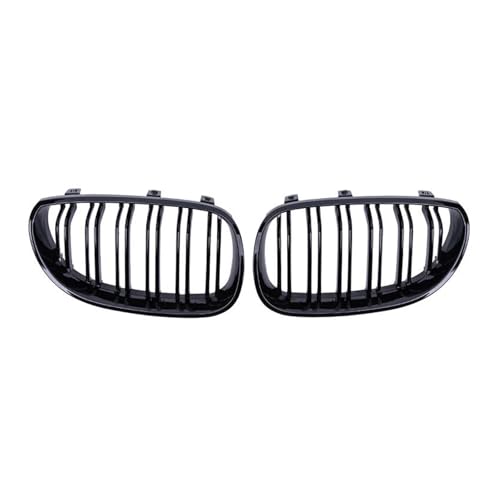 DFJOSF Kühlergrill Frontstoßstange Nierengrill Grill Haube Mesh Doppellinie Renngrills für 5er E60 für M5 E61 520i 545i 550i 535i Kühler von DFJOSF
