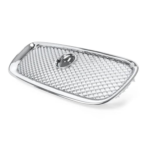 DFJOSF Kühlergrill Glänzend Schwarz Front Kühler Racing Grille Für Jaguar XF XFR X250 2012 2013 2014 2015 Kühler(Silber) von DFJOSF