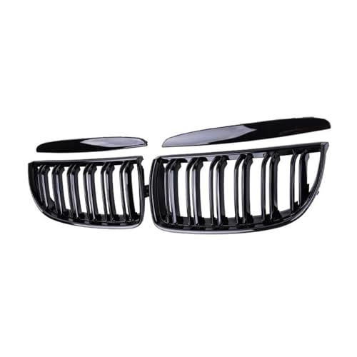 DFJOSF Kühlergrill Schwarz glänzende Auto-Frontstoßstangengitter für E90 E91 3er-Serie 323I 328I 335I 330I 325I 05-08 ABS-Grill Racing Grill Kühler(Schwarz glänzend) von DFJOSF