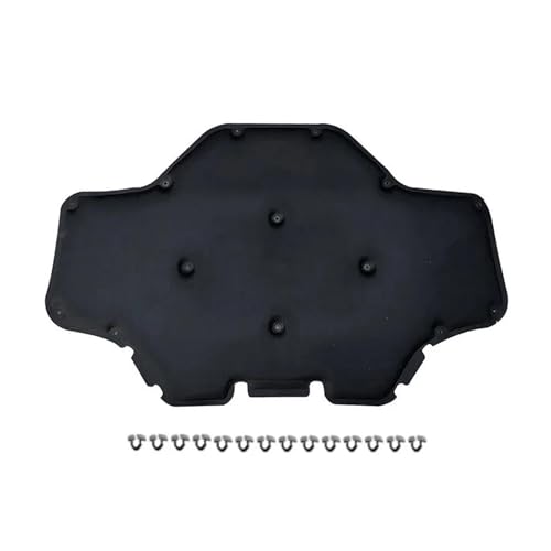 Insulation Pad Motor Schallschutz Baumwolle Für X3 G01 X4 G02 2018-2020 Schwarz Silber Front Haube Mit Schnalle Matte Auto Dämmung(Schwarz) von DFJOSF