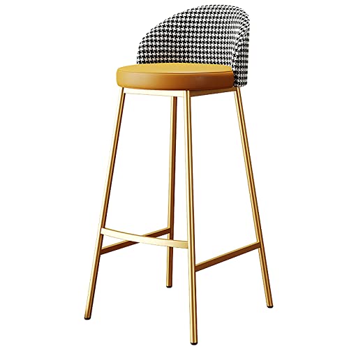 DFKGLCRR 26/30 Zoll Barhocker, Moderne Barstühle mit Bogen Rücken und Fußstütze, Counter Höhe Hocker mit PU Leder gepolstert, Küchen Counter Insel Frühstück hohe Hocker (Yellow 1ps,65cm/25.6in) DFKGLCRR 26/30 Zoll Barhocker, Moderne Barstühle mit Bogen Rücken und Fußstütze, Counter Höhe Hocker mit PU Leder gepolstert, Küchen Counter Insel Frühstück hohe Hocker (Yellow 1ps,65cm/25.6in) von DFKGLCRR