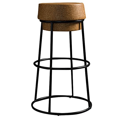 DFKGLCRR Barhocker Industrie Barhocker Stühle, 26/30in Sitzhöhe Barstühle, Pub Küche Frühstückstheke Haus hohe Hocker, 300lbs (Black 1ps,29.6in/75cm) von DFKGLCRR