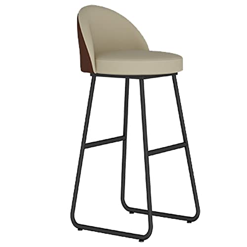 DFKGLCRR Barhocker PU Leder Frühstück Küche Counter Stühle, Bar Stühle hohe Hocker mit Metallbeinen und Fußstütze Küche Insel Esszimmer hohe Hocker (C 1ps,65cm/26in) von DFKGLCRR