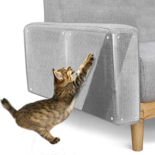 Kratzschutz Sofa Katze - 12 Pack Katzen Kratzschutz Sofa - Katze Kratzschutz - Kratzschutz Tür - Sofaschutz Kratzfolie für Katze,Guards Pads für Sofa Möbel Tür Kratzschutz von DFLLLO