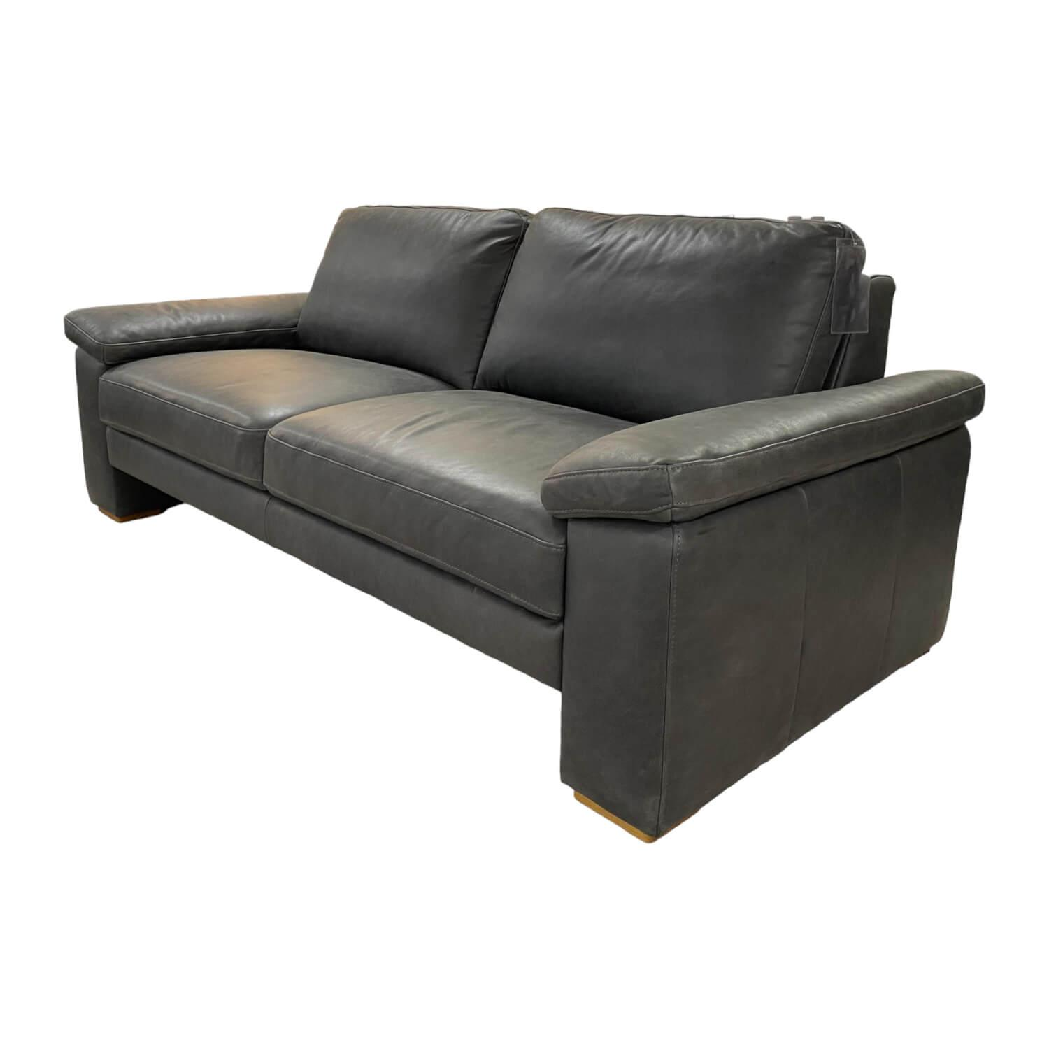 Sofa Living-Cadiz Leder 30 WM/W9 Retro Grau von DFM