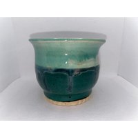 Handgemachte | Keramik Türkis & Teal Pflanzer von DFPotteryCo