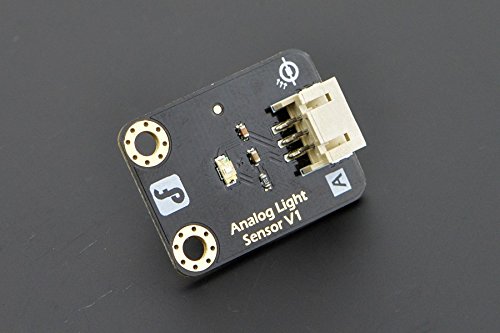 DFRobot Analog Light Sensor LX1972, Analoger Lichtsensor, Spektrale Empfindlichkeit in der Nähe des menschlichen Auges und sehr niedrige IR-Empfindlichkeit, Temperaturbeständig, Skalierbare Ausgangsspannung, Ausgabe mit Low Fitler (<50Hz) von DFRobot