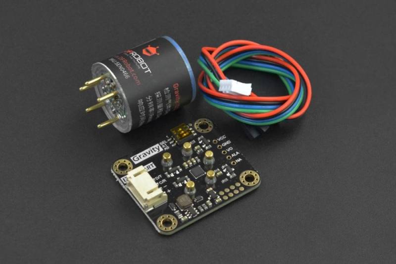 DFRobot Raumluft-Qualitätssensor DFRobot Gravity - CO Sensor, kalibriert, I2C & UART von DFRobot