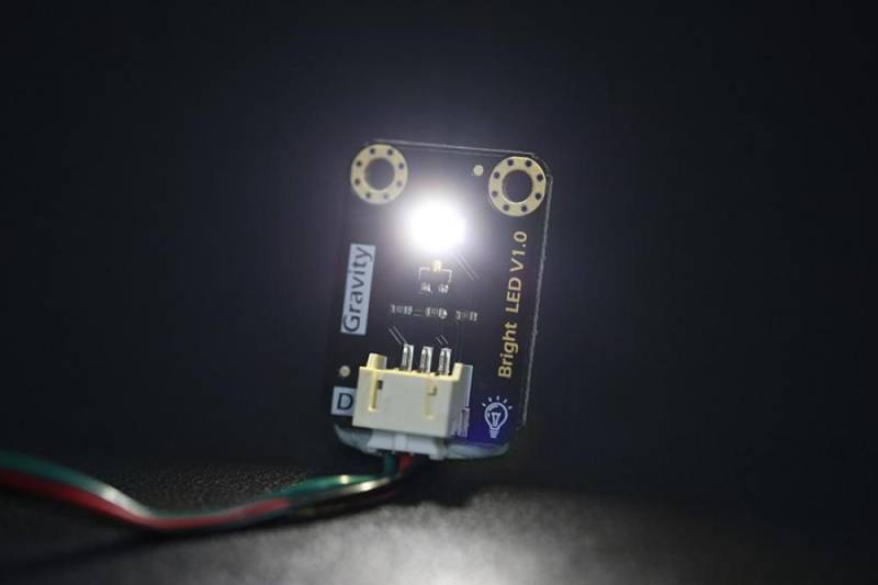 DFRobot Smarte LED-Leuchte DFRobot LED-Modul, extrem hell, 20mA Betriebsstrom, Gravity 3-Pin von DFRobot