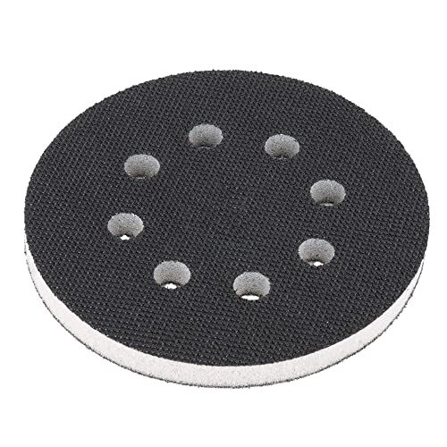 DFS Softauflage 125mm 8-Loch aus Schaum (weich) zum schleifen von Rundungen, Soft Pad für Schleifteller, Polierteller, Schleifpapier Klett von DFS