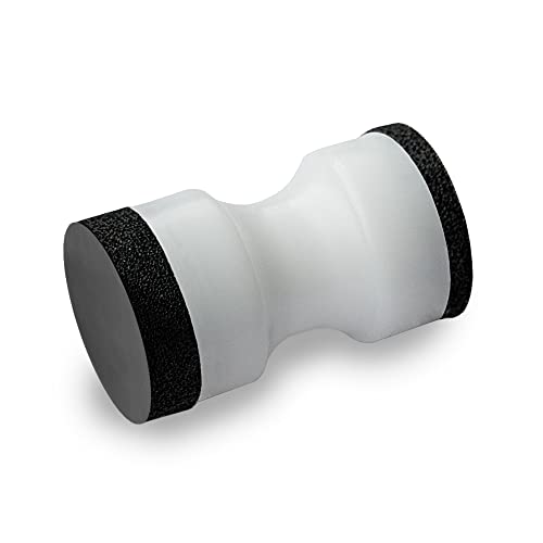 DFS Schleifklotz 30mm Ø - Handschleifblock für selbstklebende Schleifblüten Ø 30-37mm - beidseitig einsetzbar hart/soft von DFS