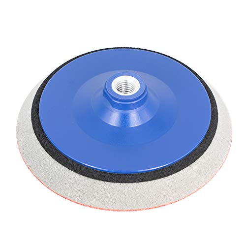 Schleifteller 150 mm KLETT für Winkelschleifer mit M14 | EXTRA WEICH Schaum | Polierteller für Schleifscheiben/Polierschwämme - Stützteller in allen Größen - DFS Schleifteller 150 mm KLETT für Winkelschleifer mit M14 | EXTRA WEICH Schaum | Polierteller für Schleifscheiben/Polierschwämme - Stützteller in allen Größen - DFS von DFS