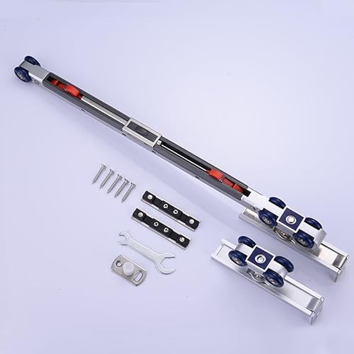 DFTDFYXYSchiebetür Komplettset Bypass-Beschlagsatz für Innenschiebeschienen, Schiene für Innenschiebetüren aus Holz, Aluminiumschienenführung für Schranktüren, leiser, ruhiger Lauf,A DFTDFYXYSchiebetür Komplettset Bypass-Beschlagsatz für Innenschiebeschienen, Schiene für Innenschiebetüren aus Holz, Aluminiumschienenführung für Schranktüren, leiser, ruhiger Lauf,A von DFTDFYXY