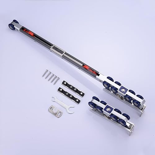 DFTDFYXYSchiebetür Komplettset Bypass-Beschlagsatz für Innenschiebeschienen, Schiene für Innenschiebetüren aus Holz, Aluminiumschienenführung für Schranktüren, leiser, ruhiger Lauf,B DFTDFYXYSchiebetür Komplettset Bypass-Beschlagsatz für Innenschiebeschienen, Schiene für Innenschiebetüren aus Holz, Aluminiumschienenführung für Schranktüren, leiser, ruhiger Lauf,B von DFTDFYXY