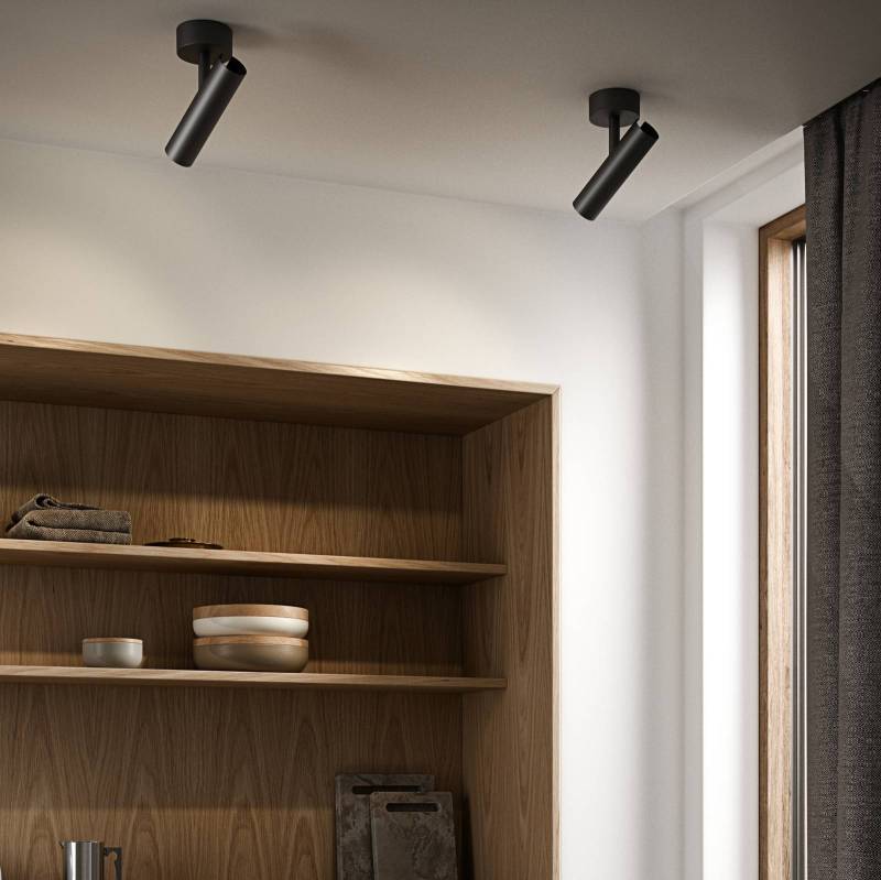 Deckenspot MIB mit GU10-Fassung, schwarz von DFTP by Nordlux