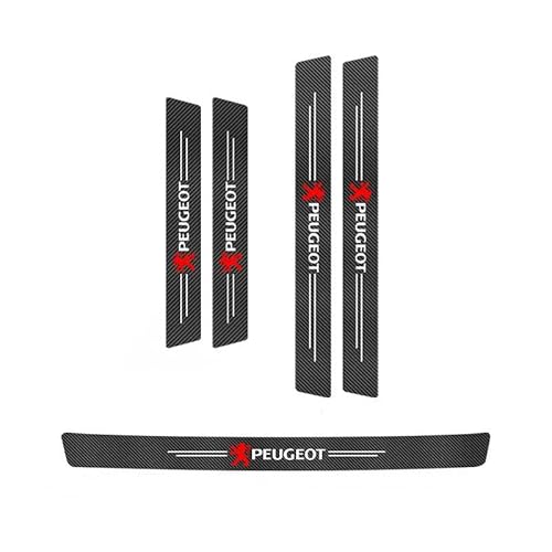 DFVBNH Auto Einstiegsleisten Schutz Pour Peugeot 207 SW 2007-2013, Türschweller Aufkleber Einstiegsleisten Türschweller Schritt Platte Lackschutzfolie Kohlefaser Anti-Kratz Zubehö,5PCS DFVBNH Auto Einstiegsleisten Schutz Pour Peugeot 207 SW 2007-2013, Türschweller Aufkleber Einstiegsleisten Türschweller Schritt Platte Lackschutzfolie Kohlefaser Anti-Kratz Zubehö,5PCS von DFVBNH