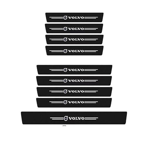DFVBNH Auto Einstiegsleisten Schutz Pour Volvo XC40 2018-2022, Türschweller Aufkleber Einstiegsleisten Türschweller Schritt Platte Lackschutzfolie Kohlefaser Anti-Kratz Zubehö,9PCS DFVBNH Auto Einstiegsleisten Schutz Pour Volvo XC40 2018-2022, Türschweller Aufkleber Einstiegsleisten Türschweller Schritt Platte Lackschutzfolie Kohlefaser Anti-Kratz Zubehö,9PCS von DFVBNH