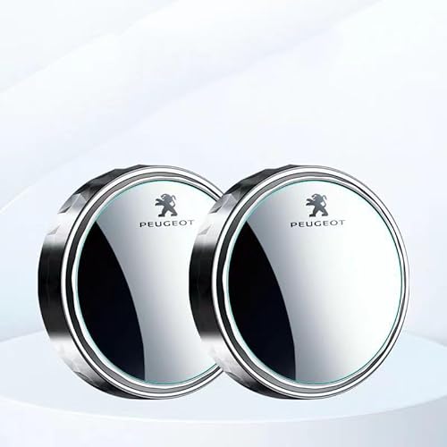 DFVBNH Auto Toter Winkel Spiegel für Peugeot 807 2002-2008, Weitwinkel Spiegel Runde Konvexem Rückspiegel 360° Drehbarer Verstellbarer HD Glas wasserdichte Zubehör,Silver DFVBNH Auto Toter Winkel Spiegel für Peugeot 807 2002-2008, Weitwinkel Spiegel Runde Konvexem Rückspiegel 360° Drehbarer Verstellbarer HD Glas wasserdichte Zubehör,Silver von DFVBNH