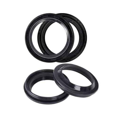Motorrad CVK 39 * 51 * 8 Motorrad Gabel Absorber Öl Dichtung Und Abdeckung Fit for DR125SE 1994-1996 GV700GL 1985-1986(Black a set) von DFVhji