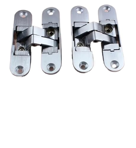 2 STÜCKE Flush Holztür Einstellbar 95 * 23 MM Versteckte Kreuz Scharnier Unsichtbare Eingangstür Verdeckte Scharniere(RCH-09L Black) von DFYOULMZ