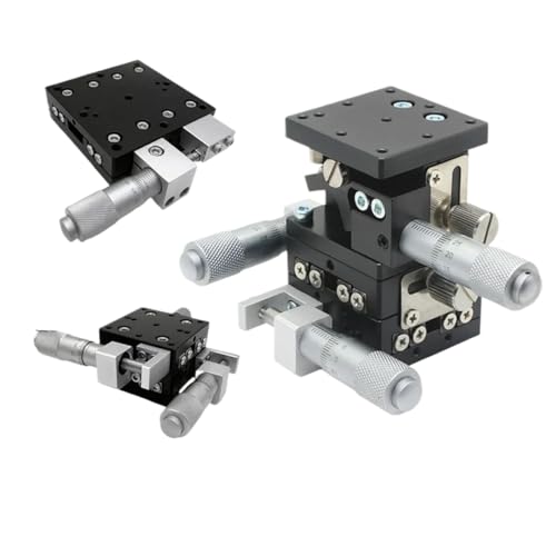Hochpräziser Mikrometer-Lineartisch, manuelle Verschiebungsplattform, XYZ-Achse 40/60/90 mm for optische Geräte, Biomedizin(X-Axis-Right,60mm) von DFYOULMZ