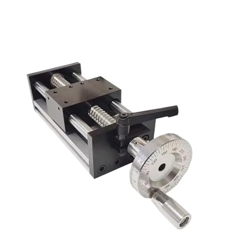 Linearführung Manueller Schiebetisch 100-500 MM Hub Kugelumlaufspindel SFU1204 Handrad Doppelte optische Achse CNC-Tischsäge 3D-Drucker XY(100mm) von DFYOULMZ