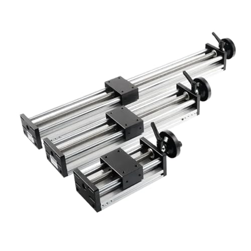 Linearführung Manueller Schiebetisch 100-500 MM Hub Kugelumlaufspindel SFU1204 Handrad Doppelte optische Achse CNC-Tischsäge 3D-Drucker XY(500mm) von DFYOULMZ
