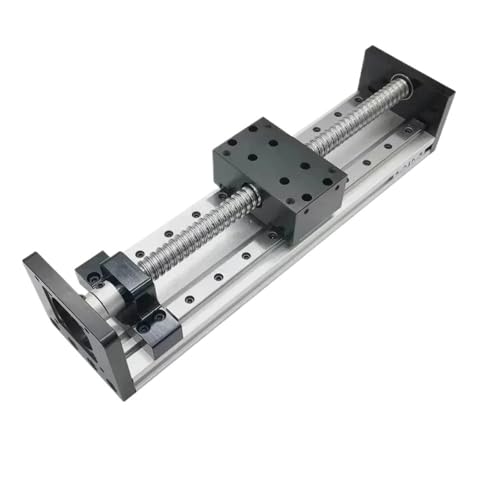 Linearschienenführung, Doppelschienen-Schiebetisch SFU 1204/1605/1610, Kugelumlaufspindel-Plattform, XYZ-Achsen-Bewegungsbühne, 2/4 Stück Schieber, max. 80 kg(SFU1610 100x80 Table,Stroke 900mm) von DFYOULMZ