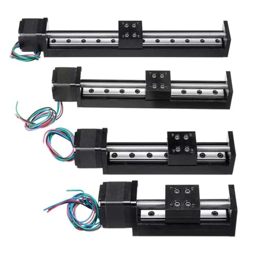 T-Typ CNC-Schiebetischschiene, Linearbühne, Transportführungsplattform, Schrittmotor-Antriebssatz, Mini-Schiebetisch, XYZ-Achsentisch(Stroke 50mm-TB6600,1mm Pitch) von DFYOULMZ