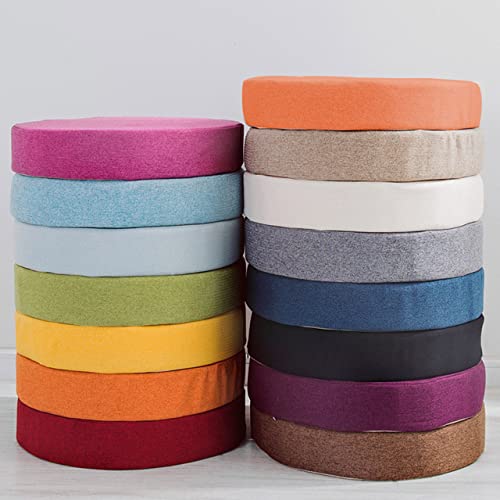 DG Catiee 5/8 cm dickes Stuhl-Sitzkissen, für drinnen und draußen, runde Stuhlkissen, abnehmbares Stuhl-Sitzkissen für Zuhause, Büro, Garten (35 x 35 x 5 cm, weiß) von DG Catiee