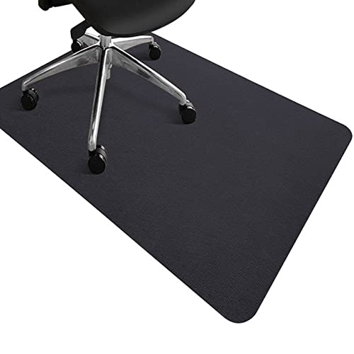 DG Catiee Büro-Schreibtischstuhlmatte für Hartholzböden, 90 x 120 cm, Bodenschutzmatte, rutschfeste, selbstklebende Rückseite, PVC-Bodenmatte für Rollstühle (90 x 150 cm, 1 Stück, schwarz) von DG Catiee