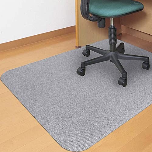 DG Catiee Bürostuhl-Matte, selbstklebend, strapazierfähig, Bodenschutzmatte, rutschfest, für Computer-Rollstühle, Schreibtischstuhl-Matten (100 x 120 cm, grau) von DG Catiee