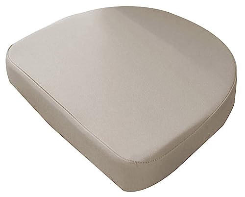 DG Catiee Stuhl-Sitzkissen, wasserdicht, U-förmig, 40/45/48 cm, Outdoor-Stuhlkissen, dicke Stuhl-Sitzpolster für Zuhause, Küche, Büro, Garten (48 x 48 x 8 cm, Beige A) von DG Catiee