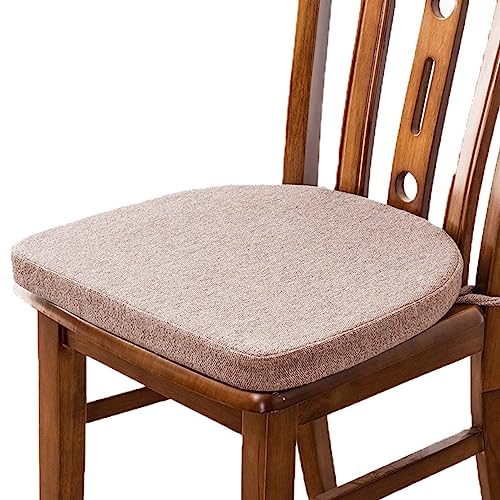 DG Catiee Stuhlkissen, U-förmig, für Küche, Esszimmer, 40/48 cm, dickes Stuhl-Sitzkissen für Zuhause, Garten, Büro, rutschfeste Stuhlunterlage (48 x 48 x 5 cm, C) von DG Catiee