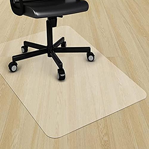 DG Catiee Transparente Bodenschutzmatte, transparente Bürostuhlmatte runde Bodenmatte, rutschfeste, rechteckige Stuhlmatte für Rollstuhl, Schreibtisch (rechteckig, 50 x 50 cm) von DG Catiee