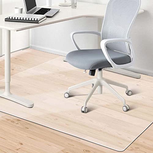 DG Catiee Transparente Stuhlmatte, Bodenschutzmatte, transparente PVC-Bürostuhl-Pads, rutschfeste Schreibtisch-Computermatte für Büro, Zuhause, Rollstuhl (140 x 150 cm) von DG Catiee