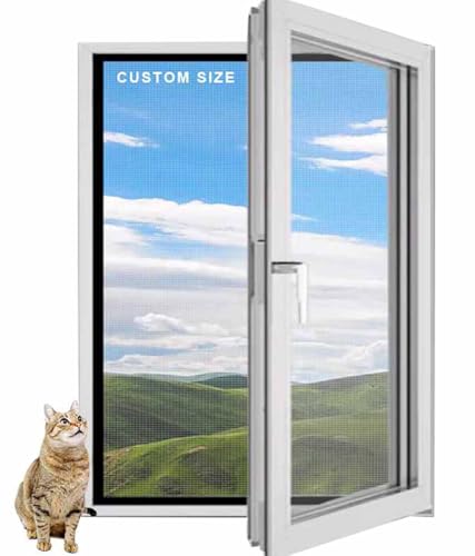 Fliegengitter für Fenster, selbstklebendes Netz, nach innen offen, Fibergalss-Fenstergitter, Anti-Moskito-Insektennetz, Küchensicherheitsnetz Fliegengitter für Fenster, selbstklebendes Netz, nach innen offen, Fibergalss-Fenstergitter, Anti-Moskito-Insektennetz, Küchensicherheitsnetz von DG Catiee