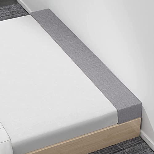 Individueller Bettlückenverbinder, Bett-Matratzenfüller, Doppelbett-Brücke, Bett-Lücken-Schließkissen, abnehmbar, waschbar (10 x 10 x 200 cm, grau) von DG Catiee