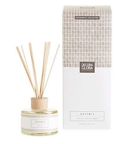 DECORAGLOBA - Duftdiffusor mit Rattanstäbchen für Räume 250ml - Vanille und Kokos Duft - Würziger und süßer Duft von DG DECORA GLOBA