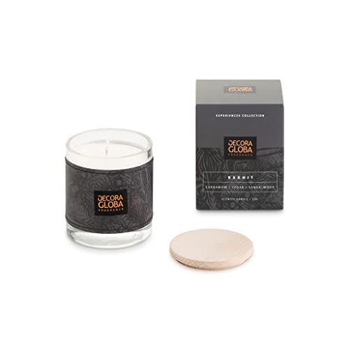 DECORAGLOBA - Duftkerze im Glas - Duftkerze aus Sojawachs - Zimt, Zeder und Sandelholz Duft - Maskulin Duft - Brenndauer bis zu 50 Stunden, 220g von DG DECORA GLOBA