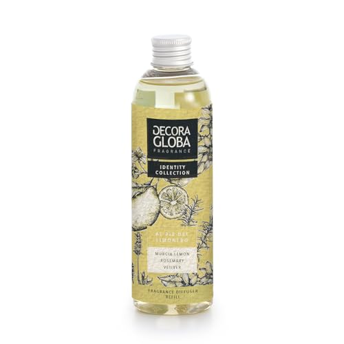 DECORAGLOBA -Raumduft Diffuser - Nachfüller für Duftdiffusor 250ml - Süßer Zitronenduft - Frischer und fruchtiger Duft von DG DECORA GLOBA