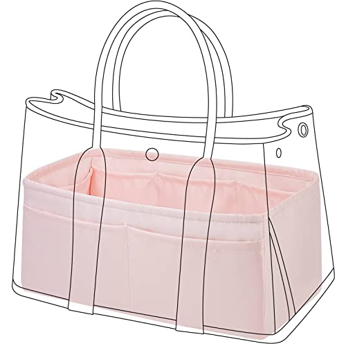 DGAZ Seidiger Handtasche Tasche Organizer, Luxuriöser Handtaschen und Tote Organizer, Simplicity Tasche in Tasche Organizer für Garden Party 30/36 Taschen (Rosa, GP36) von DGAZ