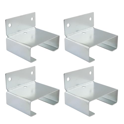 DGBRSM Schubladenschienen aus Metall, silberfarben, 3,9 x 5 x 4 cm, Möbelbeschläge, geeignet für Schränke und Kommoden, 4 Stück von DGBRSM