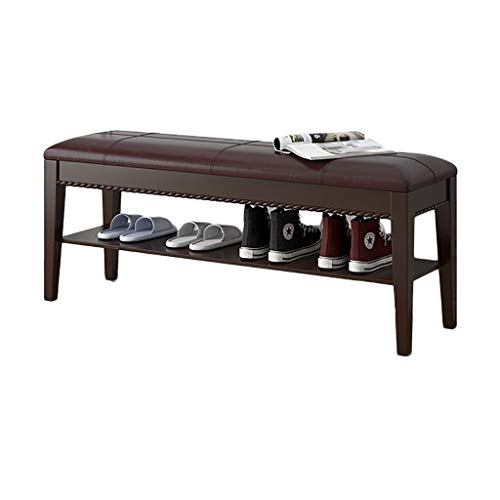 Braune Schuhbank mit Aufbewahrungshocker für den Eingangsbereich, das Wohnzimmer oder die Garderobe. Langer Eingangssitz mit Kissen, 80 x 35 x 47 cm, ideal zur Schuhaufbewahrung und als Heim Braune Schuhbank mit Aufbewahrungshocker für den Eingangsbereich, das Wohnzimmer oder die Garderobe. Langer Eingangssitz mit Kissen, 80 x 35 x 47 cm, ideal zur Schuhaufbewahrung und als Heim von DGDHHSFJDJ