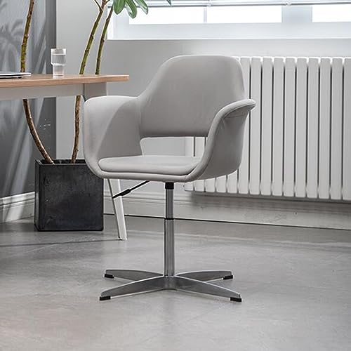 Bürostuhl mit hoher Rückenlehne, verstellbare Armlehnen und Drehgelenk, Kreuzbeinbasis (keine Rollen), ergonomischer Arbeitsstuhl für Zuhause/Konferenzräume, stilvoller und bequemer Computer von DGDHHSFJDJ