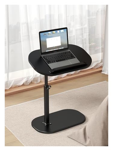 C-förmiger Sofa-Beistelltisch, höhenverstellbarer C-förmiger Beistelltisch mit mehrwinkeliger Klappplatte und 360° schwenkbarem Laptopständer, schwarz, perfekt fürs Wohnzimmer, Bett oder die C-förmiger Sofa-Beistelltisch, höhenverstellbarer C-förmiger Beistelltisch mit mehrwinkeliger Klappplatte und 360° schwenkbarem Laptopständer, schwarz, perfekt fürs Wohnzimmer, Bett oder die von DGDHHSFJDJ