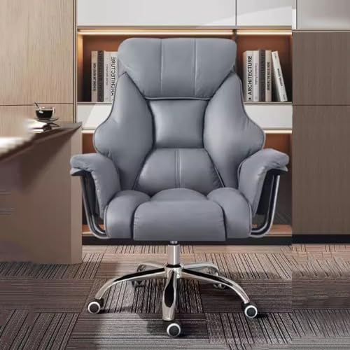 Chefsessel mit hoher Rückenlehne, ergonomischem Design und Drehfunktion. Bequemer Schreibtischstuhl mit Lederpolsterung, einstellbarer Höhe und Latex-Sitzpolsterung. Ideal für große Chefs (K Chefsessel mit hoher Rückenlehne, ergonomischem Design und Drehfunktion. Bequemer Schreibtischstuhl mit Lederpolsterung, einstellbarer Höhe und Latex-Sitzpolsterung. Ideal für große Chefs (K von DGDHHSFJDJ