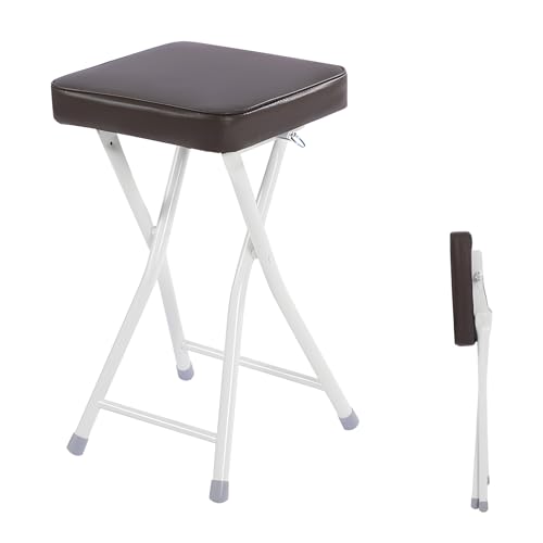 DGDHHSFJDJ 19 Zoll gepolsterter Klapphocker ohne Rückenlehne, tragbarer Faltbarer Küchenstuhl mit Fußstütze, bequemer Sitz für Erwachsene, Zuhause DGDHHSFJDJ 19 Zoll gepolsterter Klapphocker ohne Rückenlehne, tragbarer Faltbarer Küchenstuhl mit Fußstütze, bequemer Sitz für Erwachsene, Zuhause von DGDHHSFJDJ